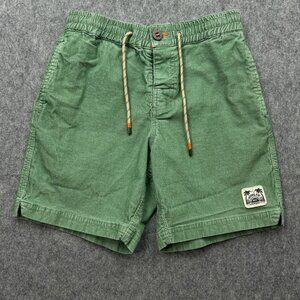 Howler Bros Pressure Drop Corduroy Shorts Men's Size 28 Green Elastic Waist